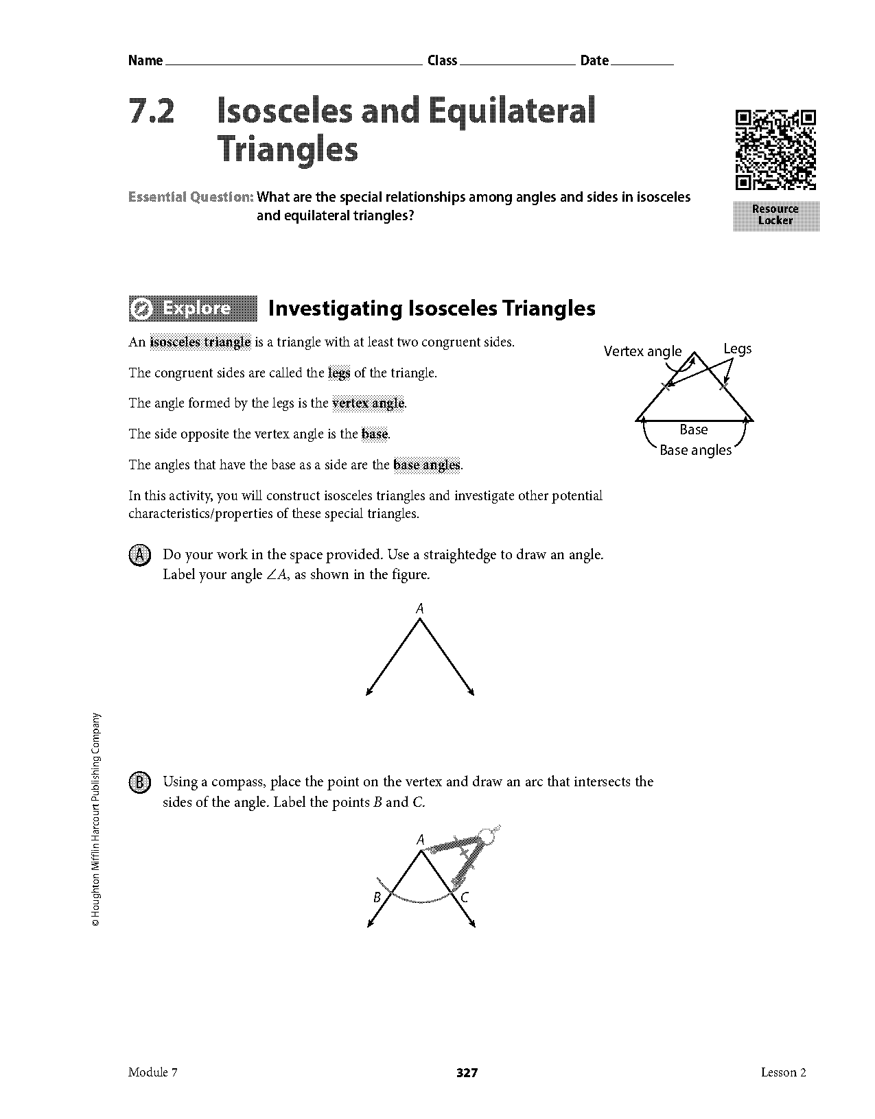 equilateral triangle and equiangular pdf worksheet